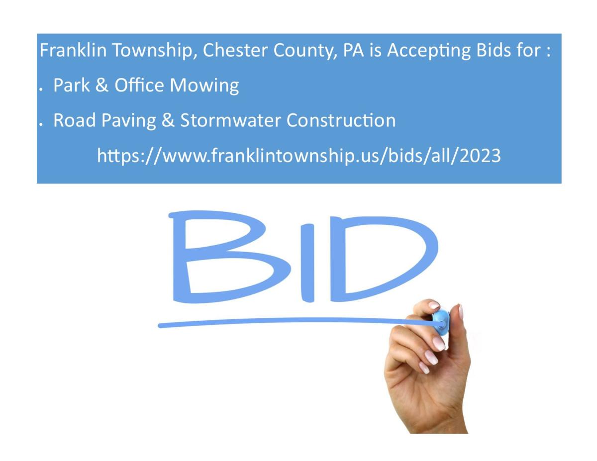 Franklin Township - 2023 Bids Available