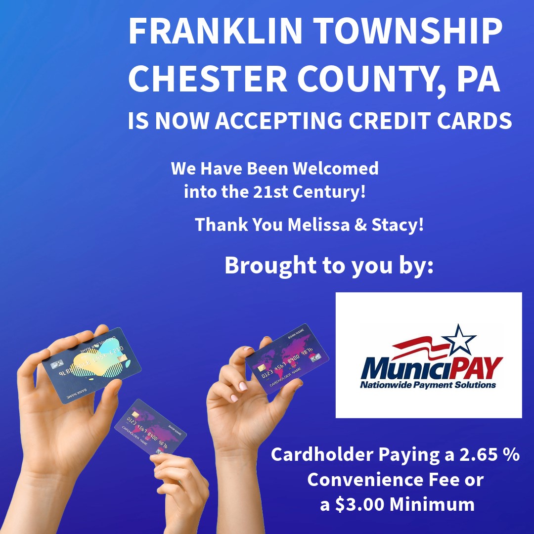 Franklin Township Now Accepting Credit Cards