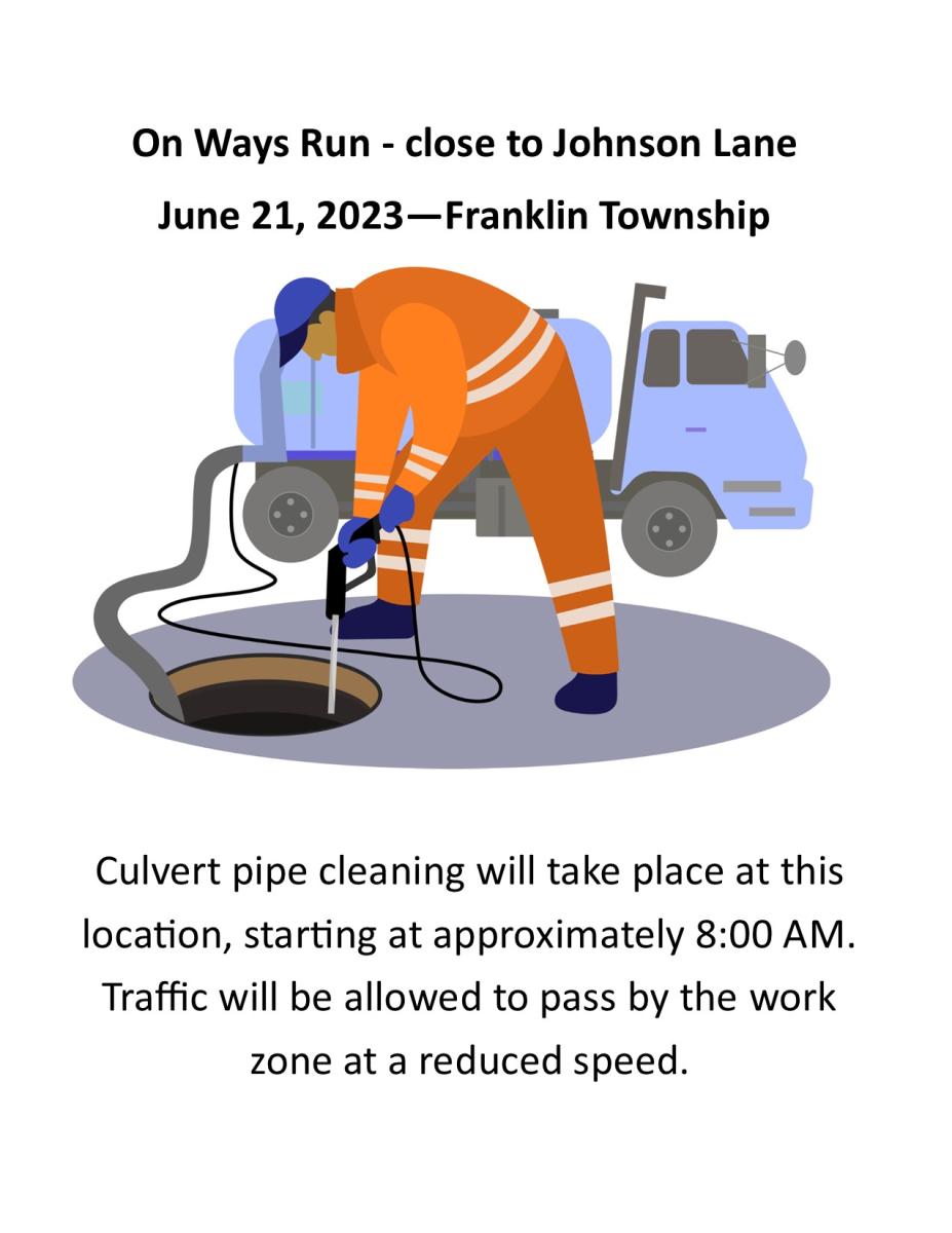 Culvert Pipe Cleaning - Ways Run - June 21, 2023