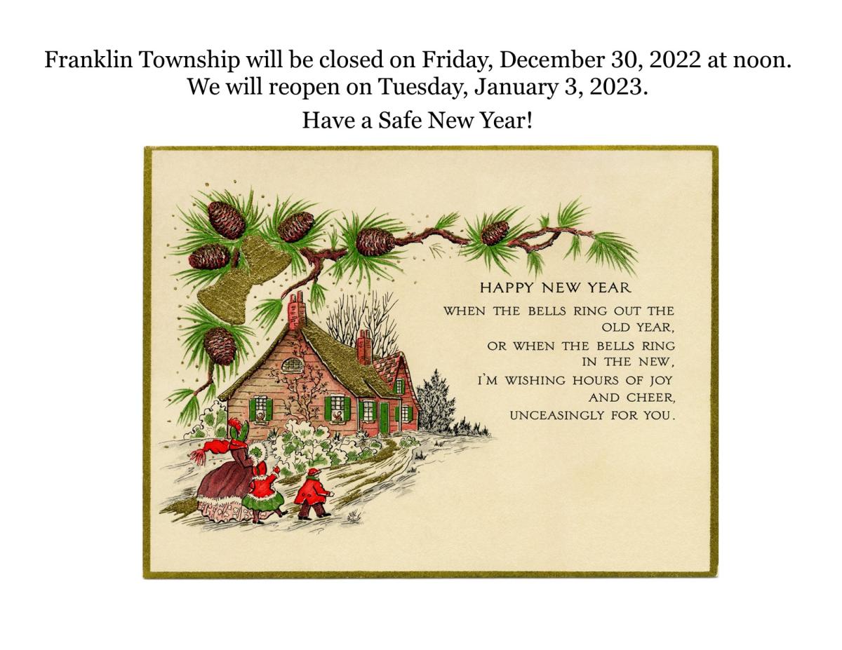 Franklin Township - New Year's Schedule
