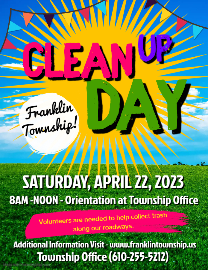 Franklin Township Cleanup Day - April 22, 2023