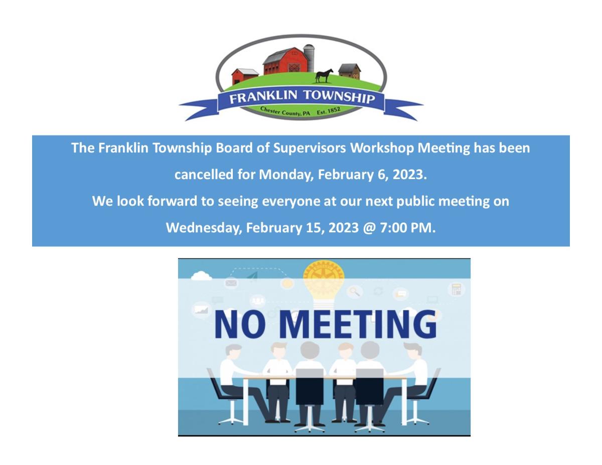 Board of Supervisors - February 6, 2023 Meeting is Cancelled