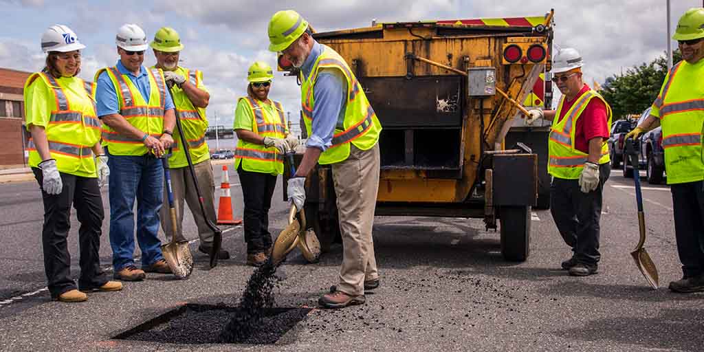 Gov. Wolf Patching Pot Holes