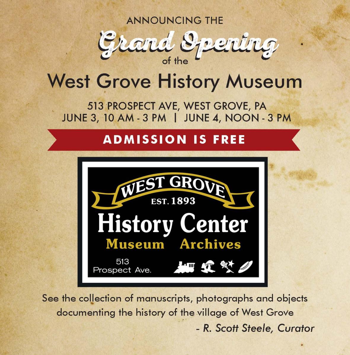 West Grove History Museum - Grand Opening