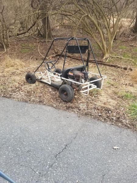 Go Cart Dumped Illegally on Church Hill Road