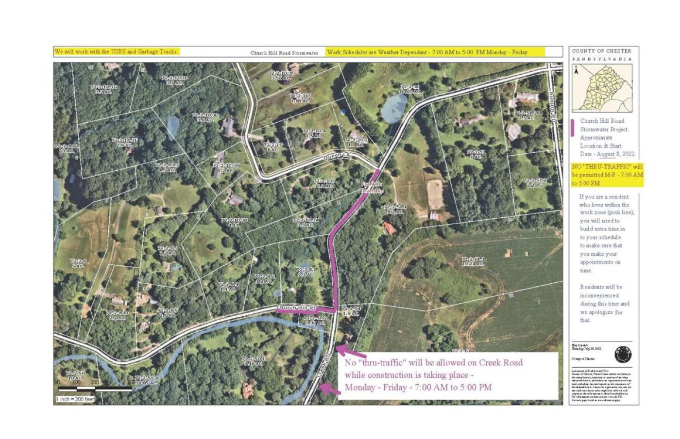 Church Hill Road - Stormwater Project - Estimated Start - August 8, 2022